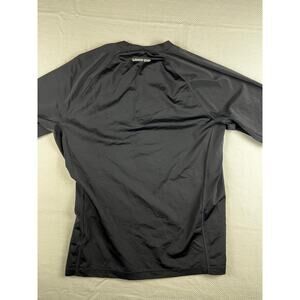 Lands End Men's Athletic Cool Dry Shirt Medium Black Performance Tee